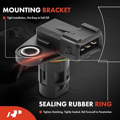 Miniatura 3 de A-Premium Sensor de posición del árbol de levas del motor de 2 piezas compatible con Hyundai Elantra 2004-2015, Elantra Coupe, Elantra GT, Tiburon y