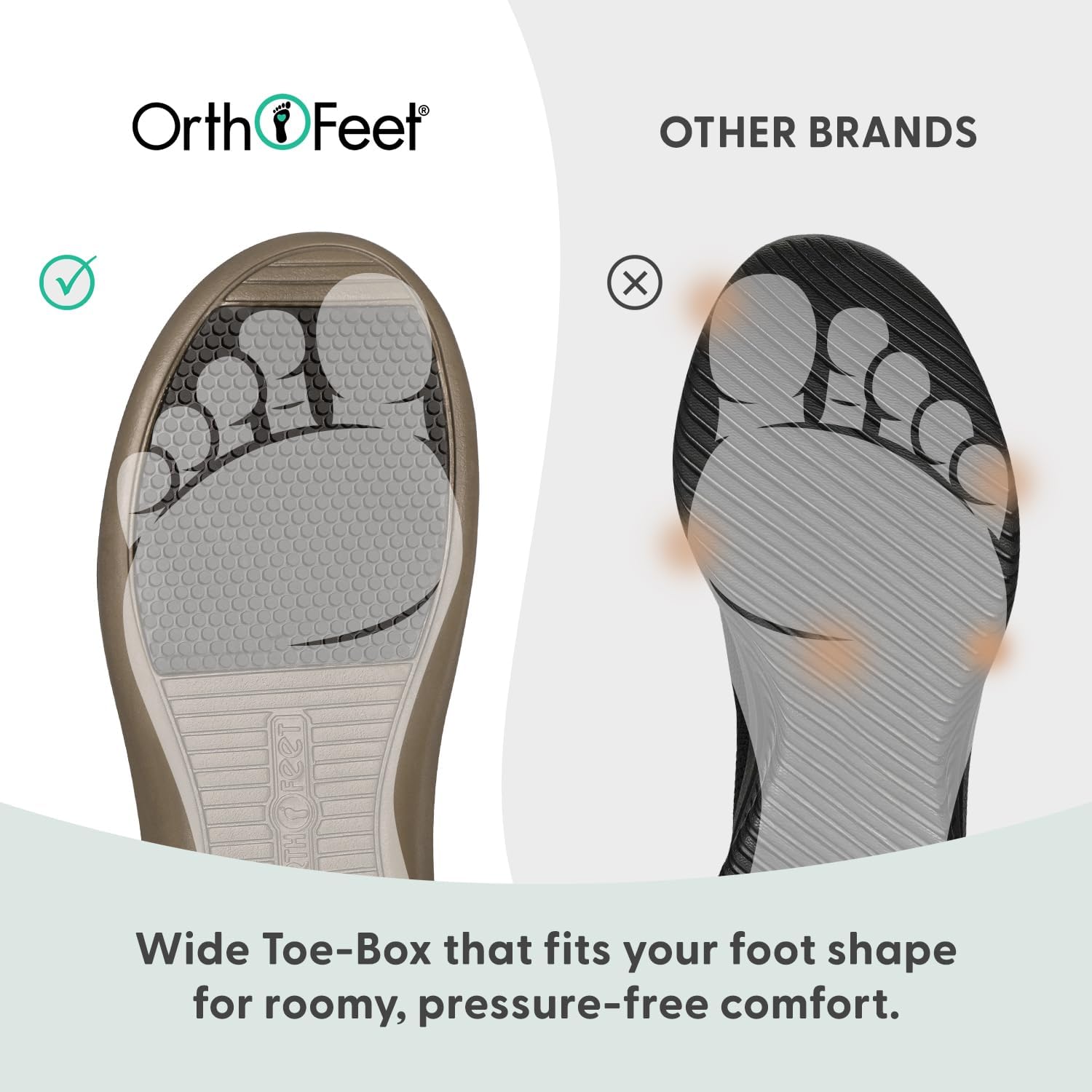 Orthofeet Women's Orthopedic Sahara Adjustable Three-Strap Slide Sandal