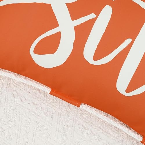 Miniatura 8 de Juego de 2 fundas de almohada para exteriores de 12 x 20 pulgadas, impermeables, color naranja, para patio, porche, muebles, sofá, sillón, sillón,