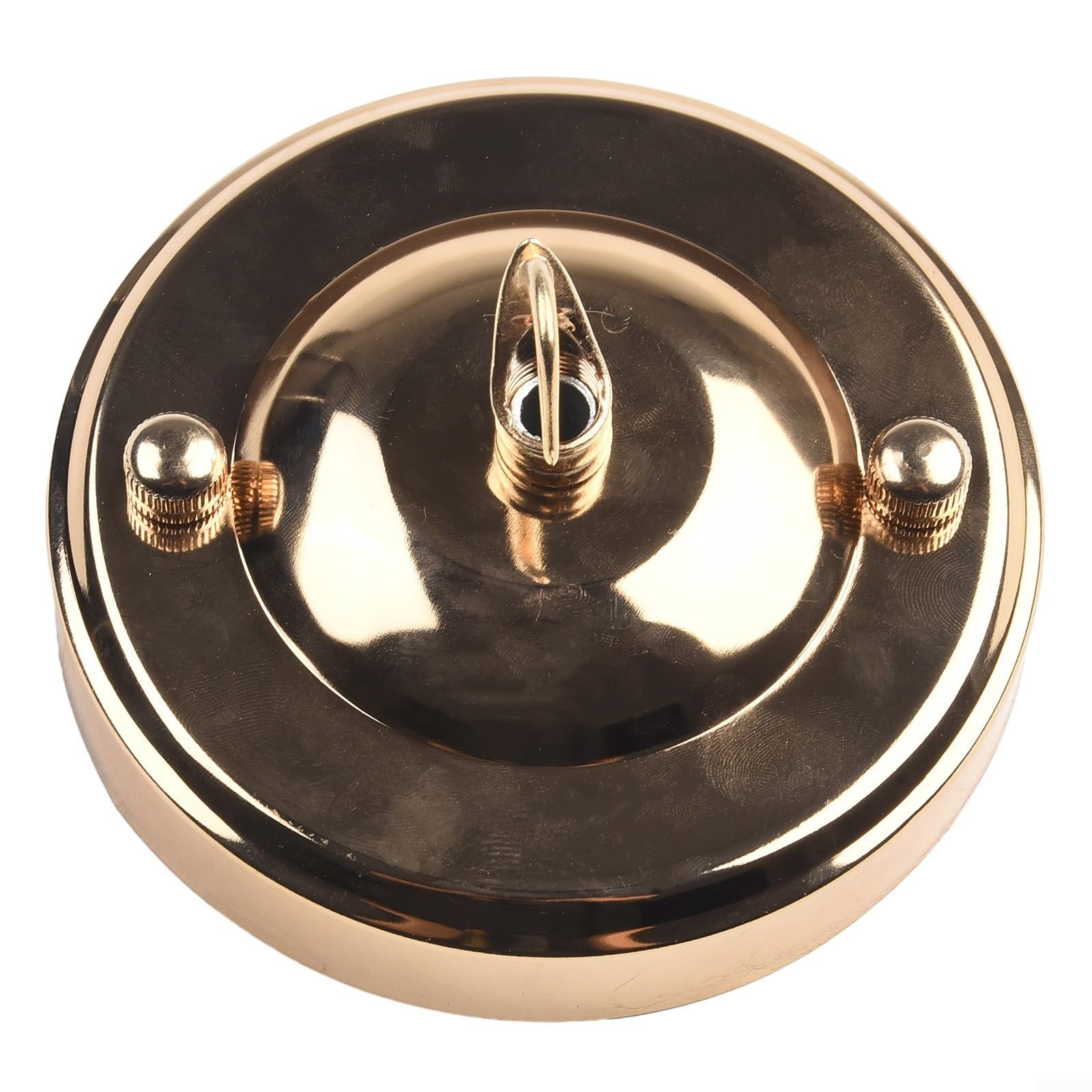 Decorative Vintage Ceiling Rose Hook Plate for Pendant Lamp or Chandelier, Heavy-Duty 10kg Load Iron Canopy Kit with Rust-Resistant Finish, Complete with Screws and Cap Nuts(French-Gold)