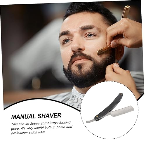 Miniatura 9 de Beavorty 3pcs rasuradora para hombre shaving razors for men beard razor straight mens shaving kit straight beard razor Natural Wood Scale Handmade