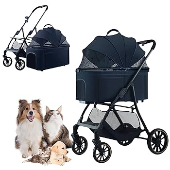 Amazon.co.jp: TopGTzolun犬用 ペットカート 中型犬 バギー 多頭