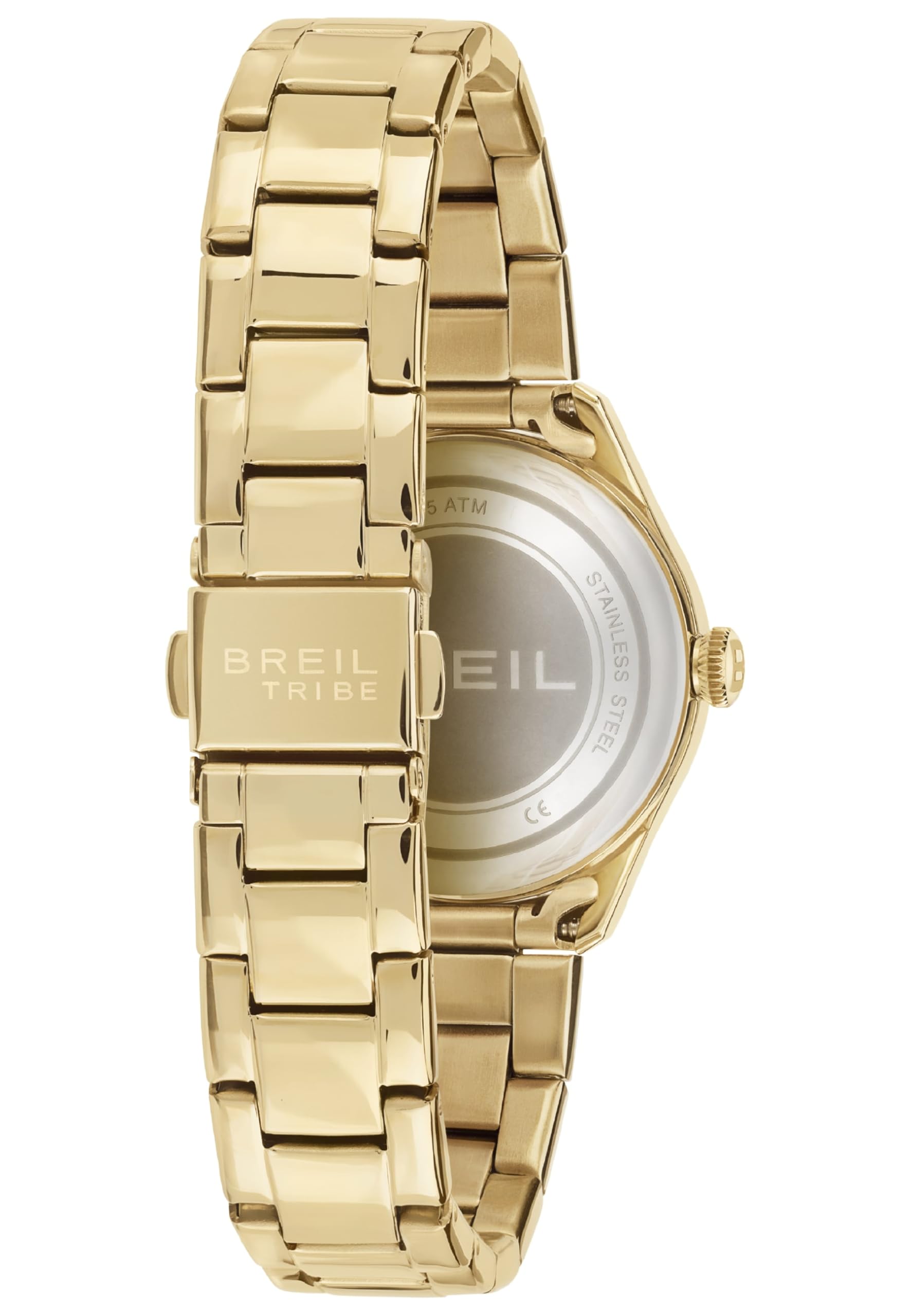 Breil, Collezione Classic Elegance, Orologio Donna, in Acciaio Silver, Movimento al Quarzo Solo Tempo, Quadrante Blu, Lunetta con Pattern Zigrinato, Resistente all'Acqua, Silver-Blu