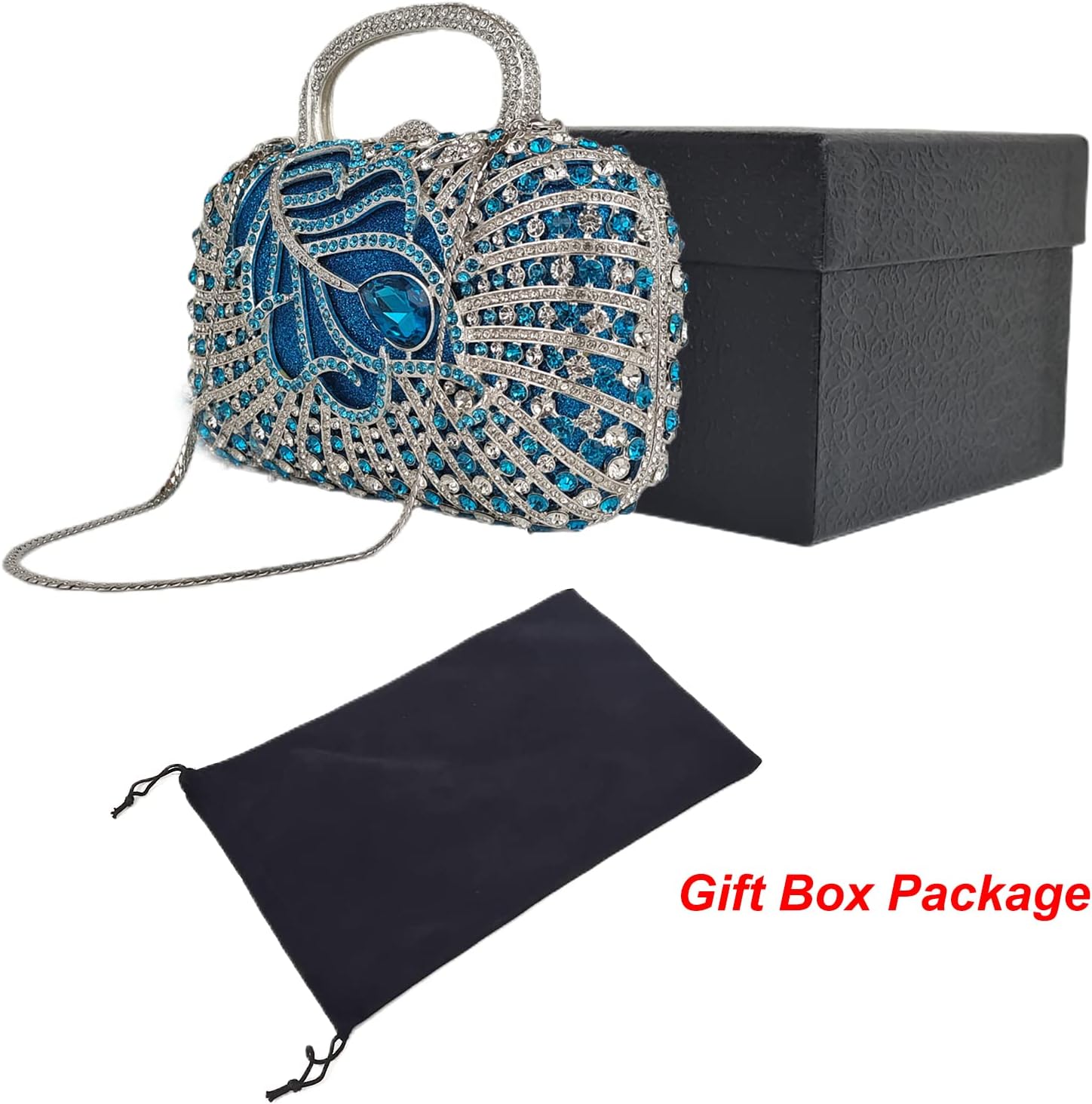 Elegant Crystal Clutch Women Formal Tote Rhinestone Evening Bag Wedding Party Handbag Banquet