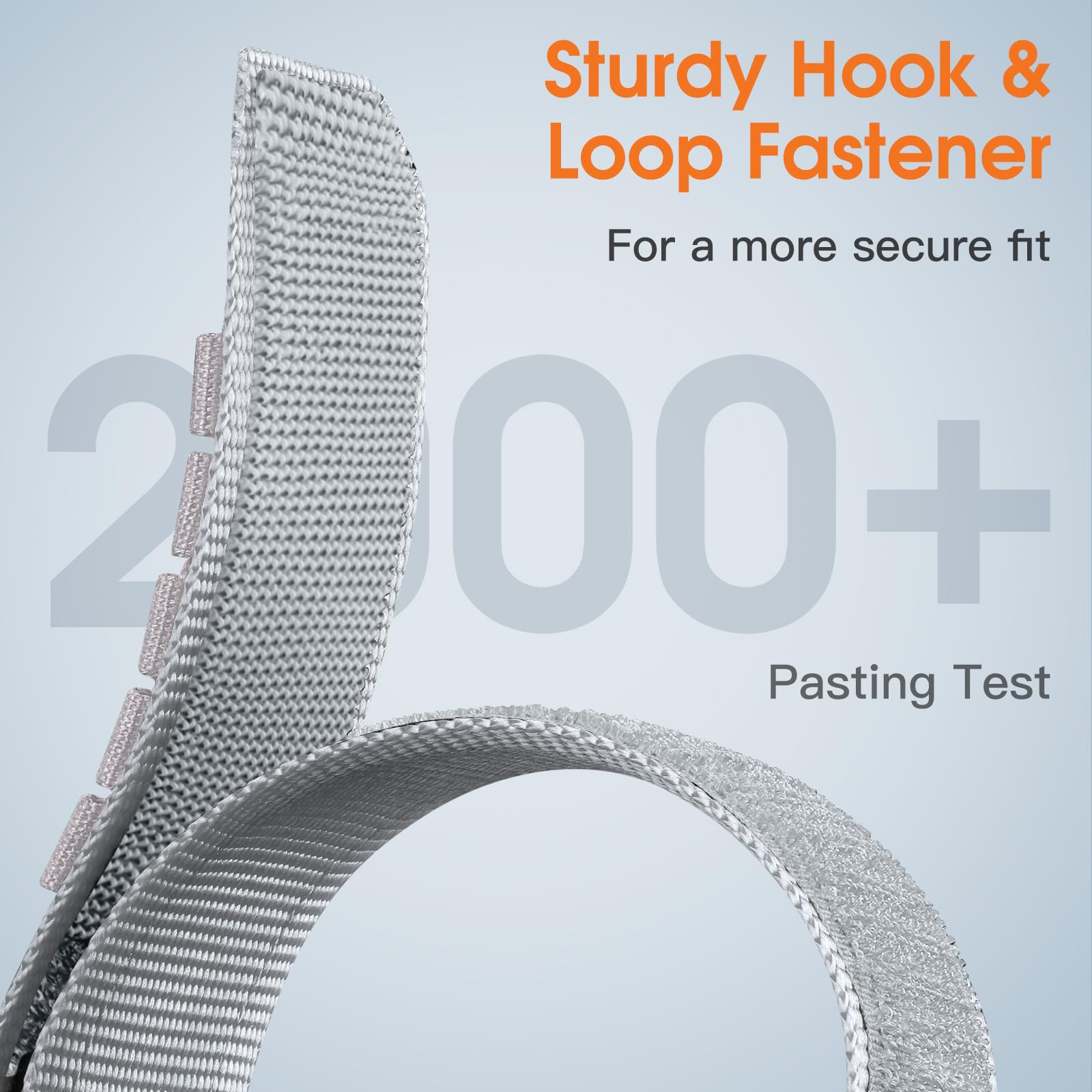Bandletic 22mm Bracelet Compatible avec Samsung Galaxy Watch 3 45mm - Galaxy Watch 46mm/Gear S3 Frontier/Classic, Nylon Sport Bracelets pour Huawei GT4/GT3/GT2 46mm pour Hommes Femmes, S/Blanc Gris