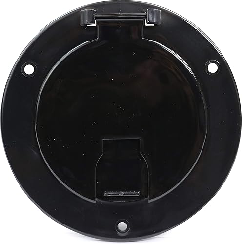 Miniatura 7 de RV Camper Remolque Autocaravana Cable de alimentación Hatch Puerta de acceso eléctrico Blanco (blanco 5W)