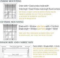 Vista 8 de Yin Yang Persianas motorizadas opacas sin cordón, persianas enrollables inalámbricas con control remoto blanco y recargable, persianas