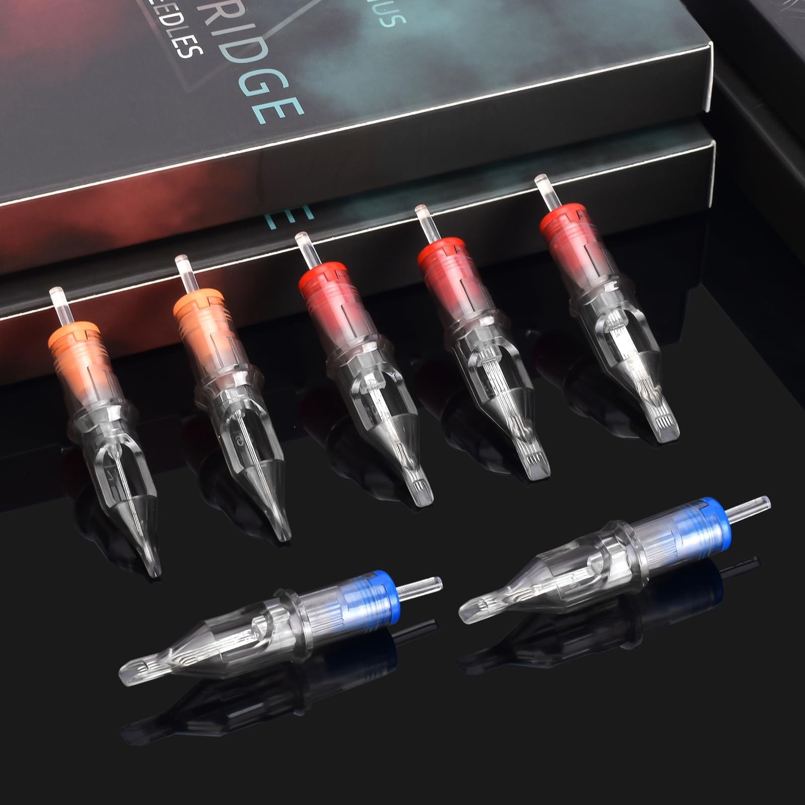 ATOMUS 50pcs Tattoo Cartridge Needles 5pcs 1005RS 7RS 9S 7M1 9M1 11M1 7RM 9RM 11RM 15RM Silicone Cover Tattoo Needles for Tattoo Gun Pen Shader Pattern for Pen Rotary Machine Tattoo Supplies - Image 4