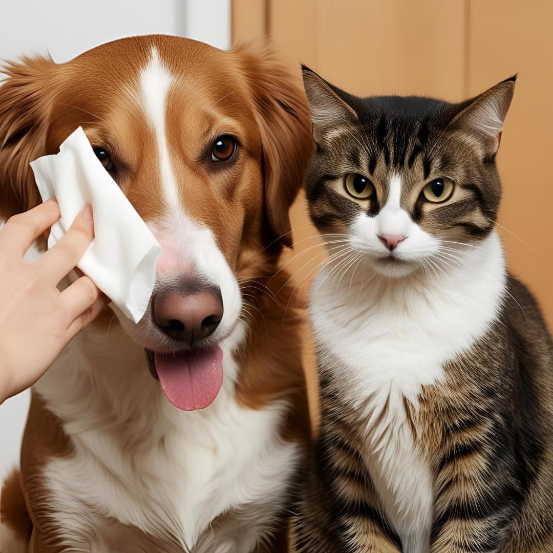 Lot de 40 lingettes parfumées pour animaux