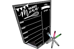 Cinch Magnetic Meal Planner for Refrigerator, The Kitchen Menu Board for Busy Families