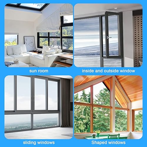Miniatura 7 de Reusable Reflective Aluminum Foil Insulation Film Radiant Barrier,Total Blackout Privacy Window Film,Non-Adhesive Heat Control Window Tinting