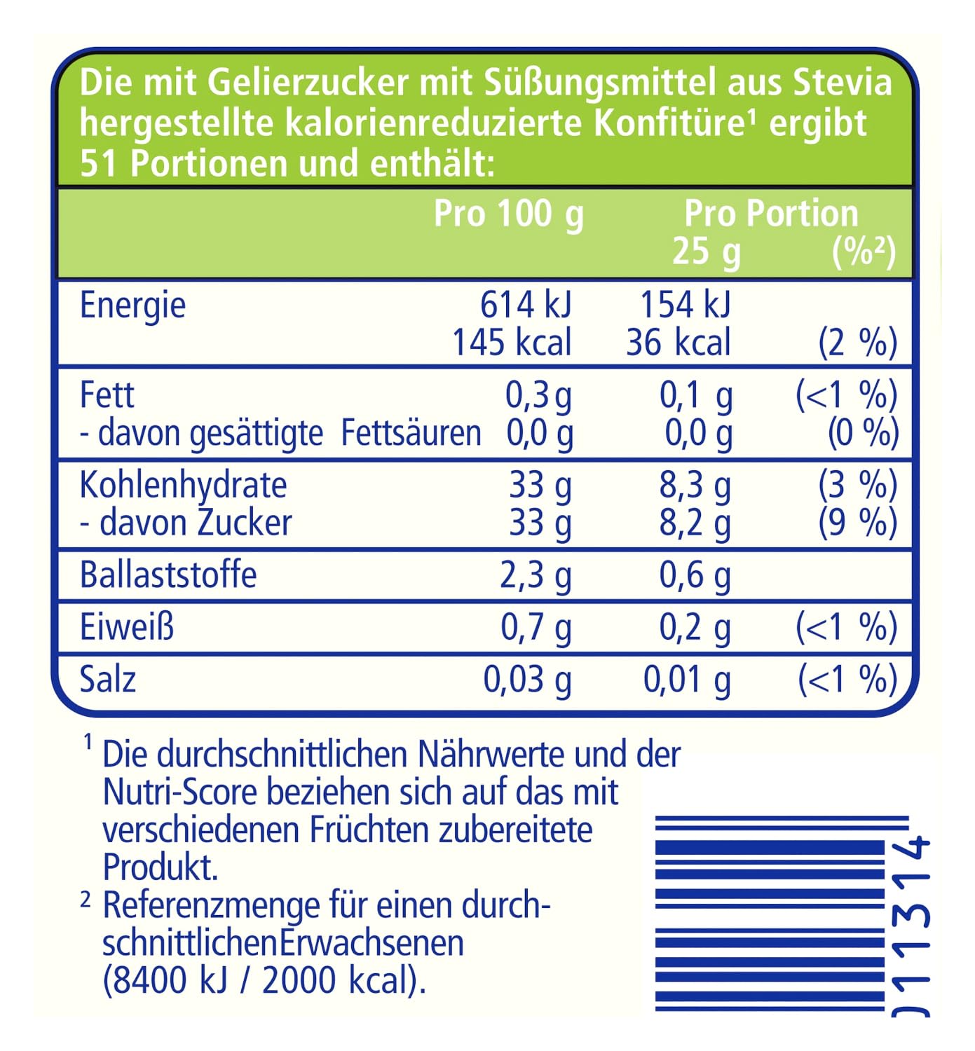 Dr. Oetker Gelierzucker mit Süßungsmittel aus Stevia, 10 x 350 g, Gelierzucker, zum Selbermachen von Konfitüren, Marmeladen & Gelees, fruchtig süß, weniger Kalorien, vegan