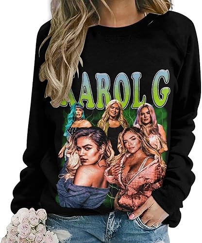 Miniatura 2 de PAPERBAGS Sweatshirt Womens Graphic Crewneck Long Sleeve Sweatshirts Casual Pullover Tops