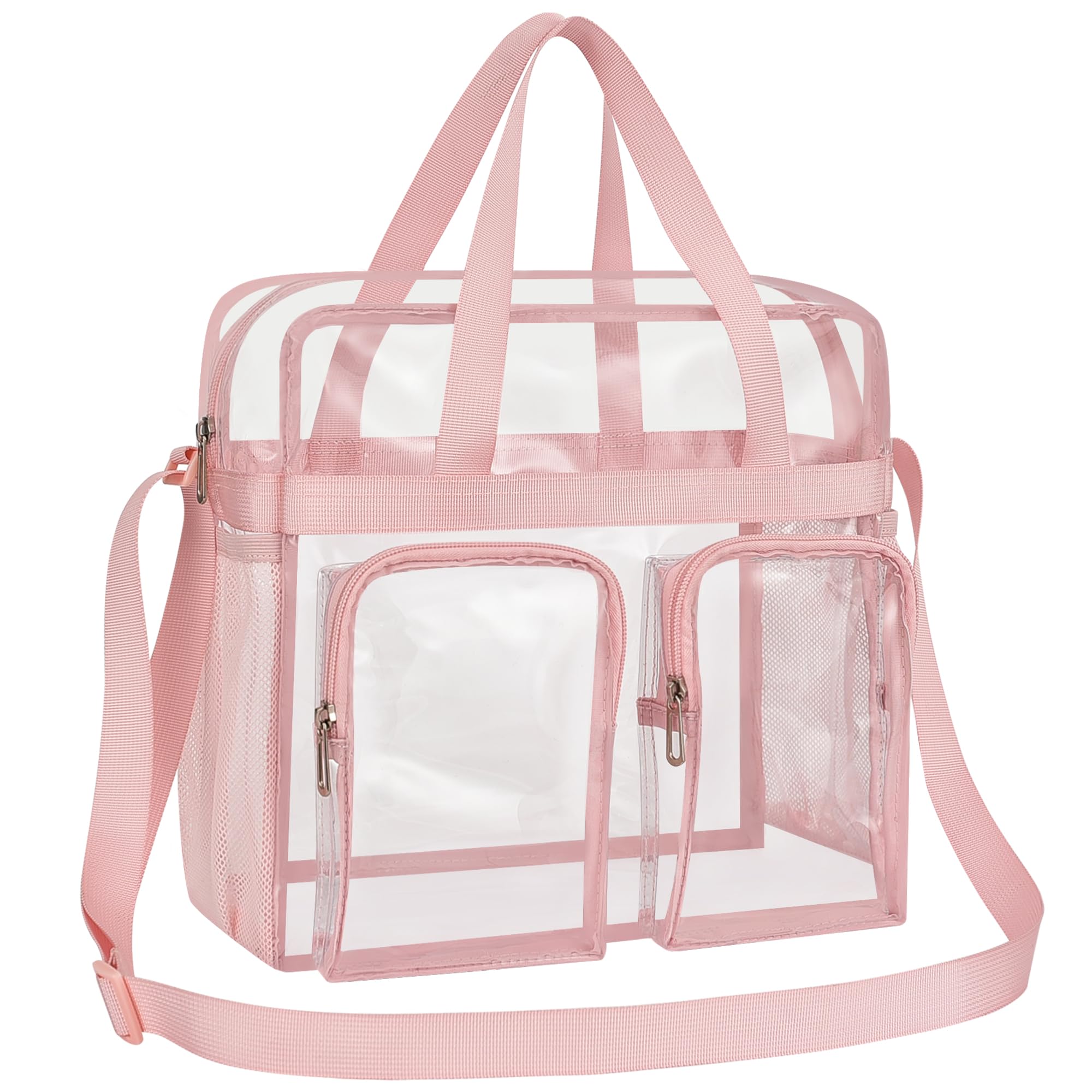 Oraben Clear Tote Bag Clear Bag Stadium Approved 12x6x12 Stadium Bag for Work, Sports Games,Gym