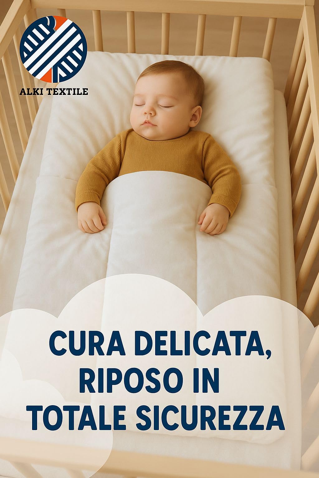 Piumino per bambino 75x110 cm per Lettino 60x120-100% Microfibra - Antiacaro, Morbido e Traspirante - Certificato OEKO-TEX® - Made in Europe - Effetto Piuma