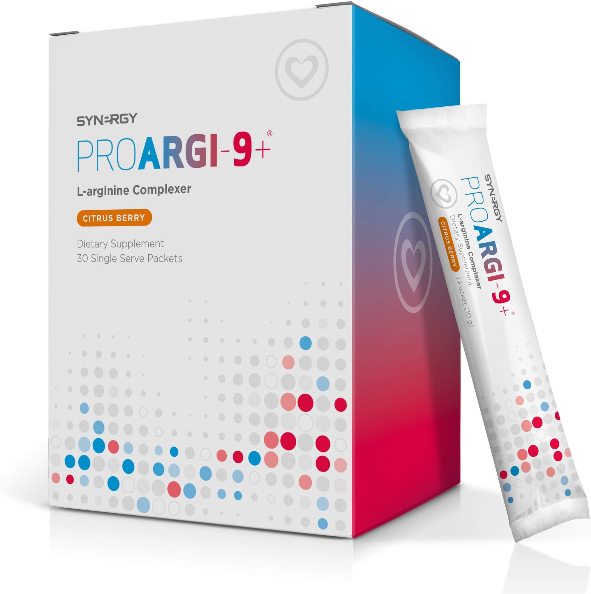 Synergy ProArgi-9 Plus L-Arginine Complexer Dietary Supplement - Citrus Berry - 30 Packets