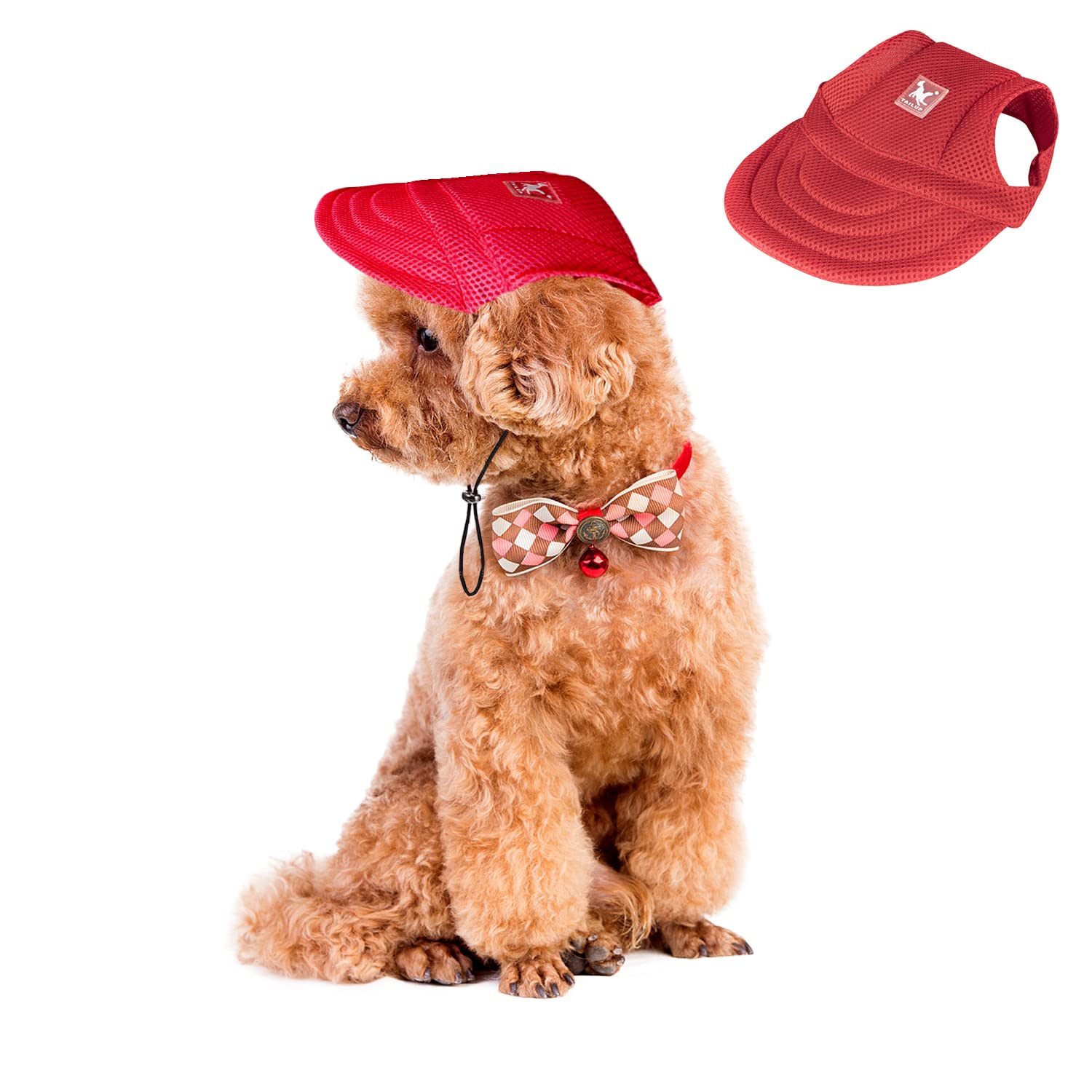 Gorra De Béisbol Para Perro Pequeño - Tela De Pana Transpirable, Correa Ajustable, Protección Solar Para Paseos