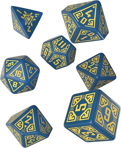 Q-Workshop Arcade - Juego de dados azules y amarillos