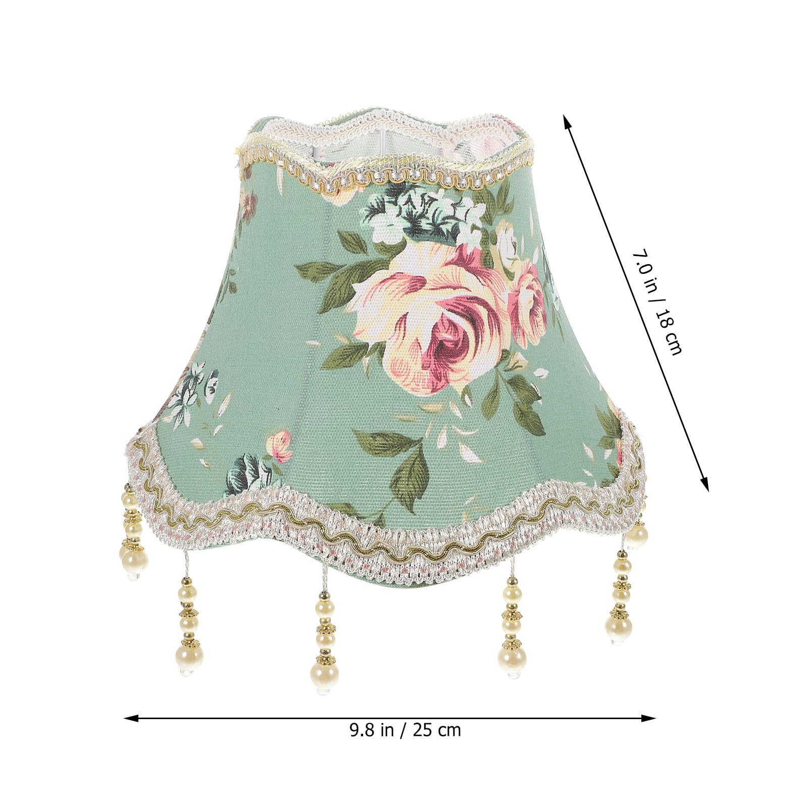 Paralume per Lampada Attacco da Parete E27 Copri Paralume Jacquard da 25 CM a Tamburo Adatto Casa Studio Camera Letto Hotel