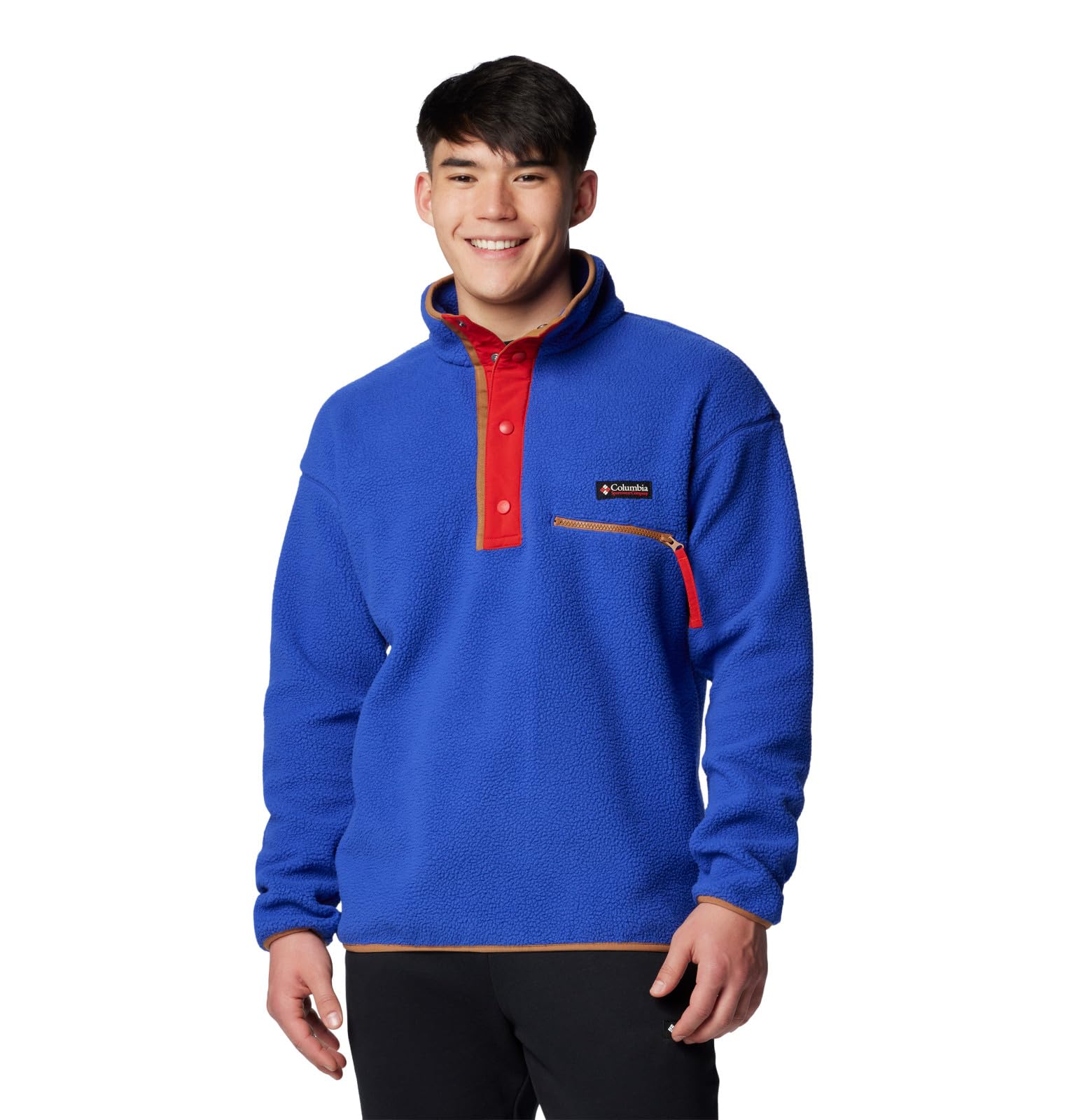 Columbia Men's Clematis Blue Helvetia Ii Half Snap Fleece, Xxl
