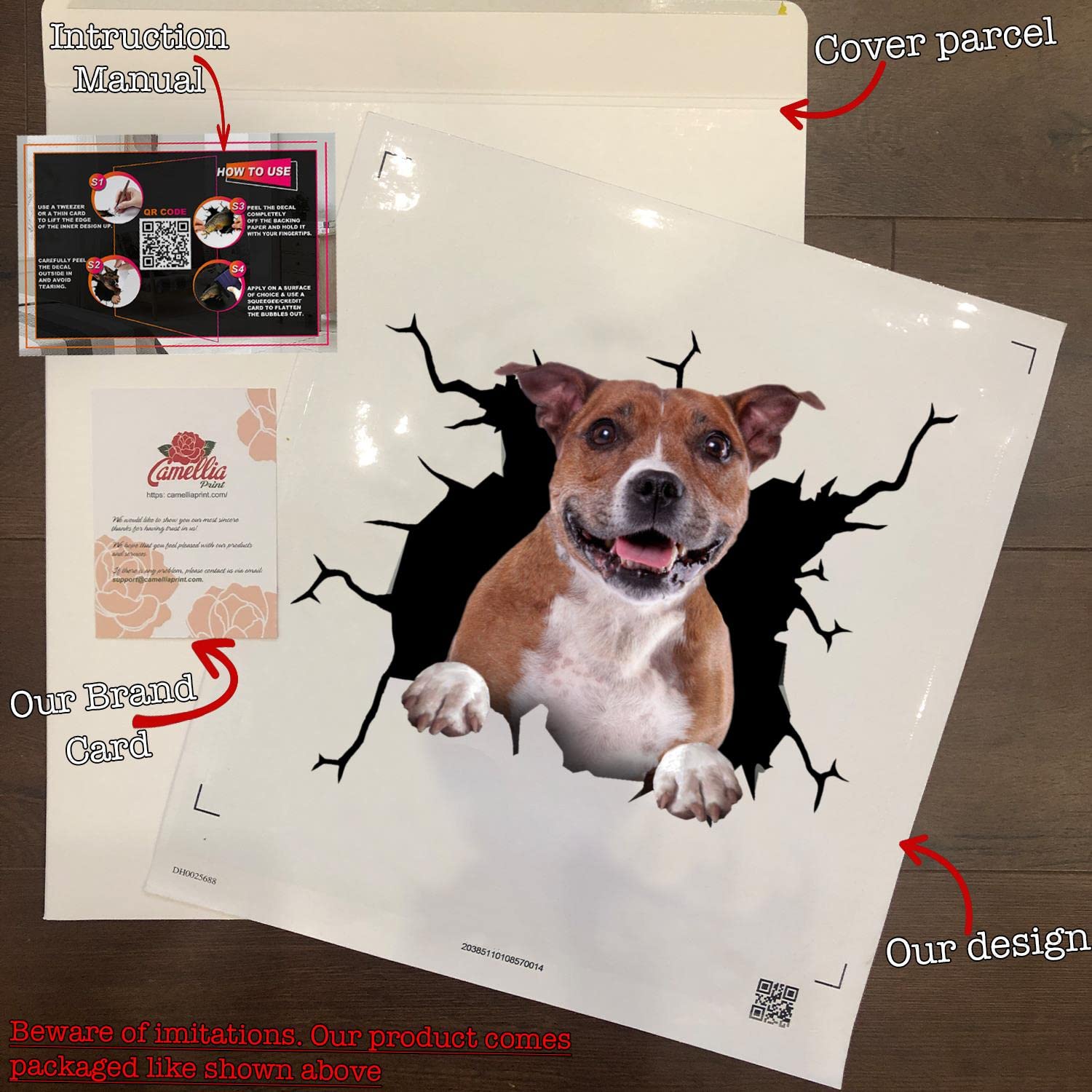 Adesivo American Staffordshire Terrier Staffordshire Bull Terrier Regali Meme 3D Van Decal Adesivi Cane Cane Decalcomanie Vinal Trucking Sticker per Animali Avvertimento Camion Adesivi