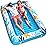 Inflatable Tanning Pool Lounger Float - Jasonwell 4 in 1 Sun Tan Tub Sunbathing Pool Lounge Raft Floatie Toys Water Filled Tanning Bed Mat Pad for Adult Blow Up Kiddie Pool Kids Ball Pit Pool