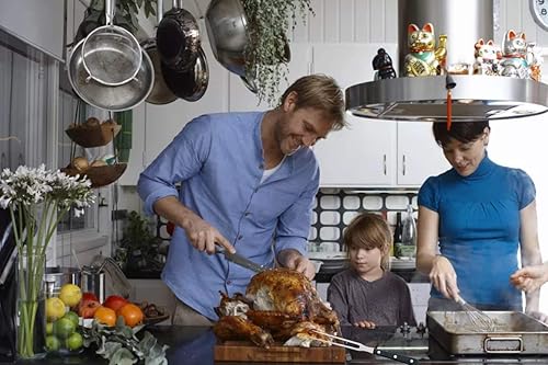 Miniatura 5 de Juego de 2 cuchillos para tallar carne pavo, juego de 2 cuchillos de acero inoxidable para tallar tenedor y rebanador para el hogar, herramientas