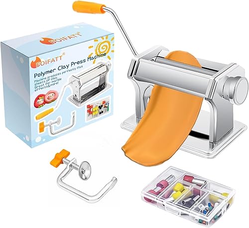 Máquina de prensa de arcilla polimérica, máquina mezcladora de arcilla artesanal y molde de 40 cortadores de arcilla polimérica, máquina de