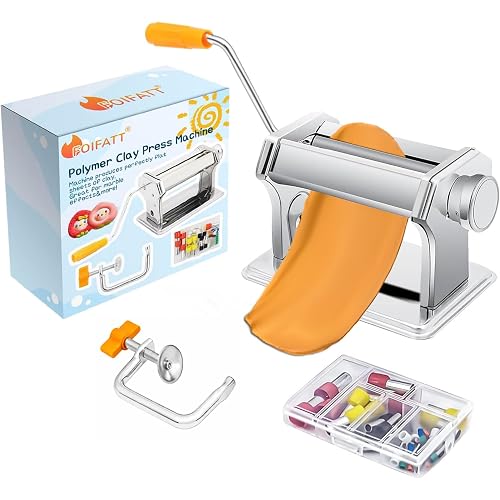 Polymer Clay Press Machine,Clay Rolling/Roller Machine,6 Thickness Options