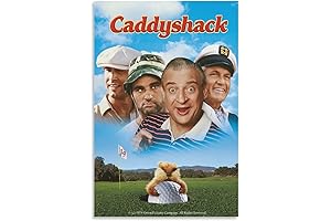 Caddyshack Movie Poster, 80's Vintage Canvas Wall Art