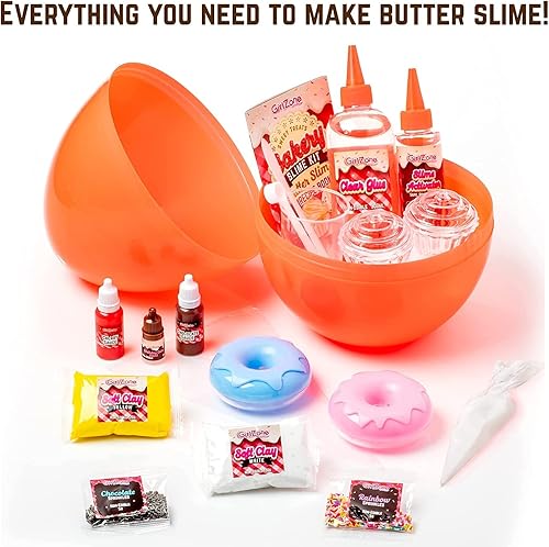 Miniatura 9 de GirlZone Sweet Treats - Kit de panadería de slime de mantequilla, hacer dulces de limo, slime perfumado de mantequilla de slime y pastel, divertido