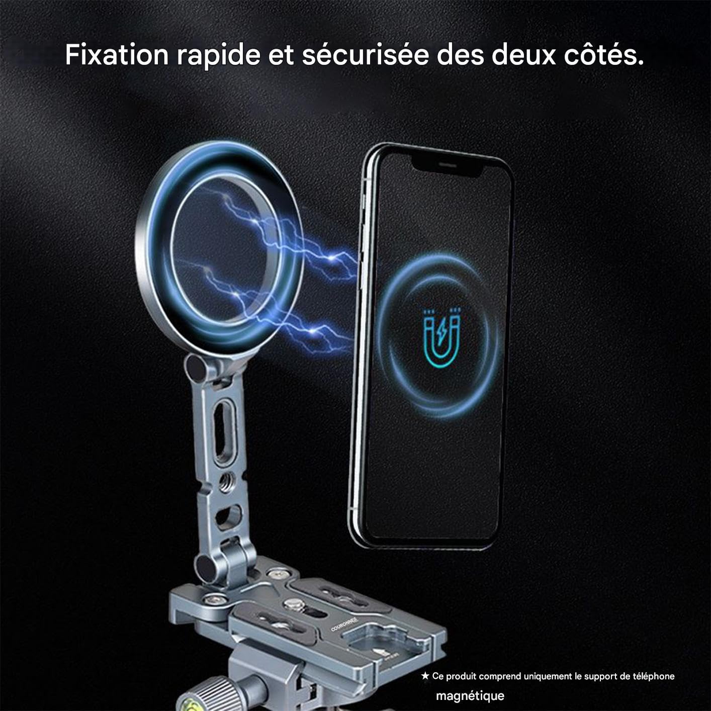 Treppiede Magnetico Per Cellulare Fotocamera Portatili Registrazione | Supporto Da Scrivania Con Magnete Forte Per Cellulare Vlogging, Cellulare, Fotocamera, Scrivania, Viaggio