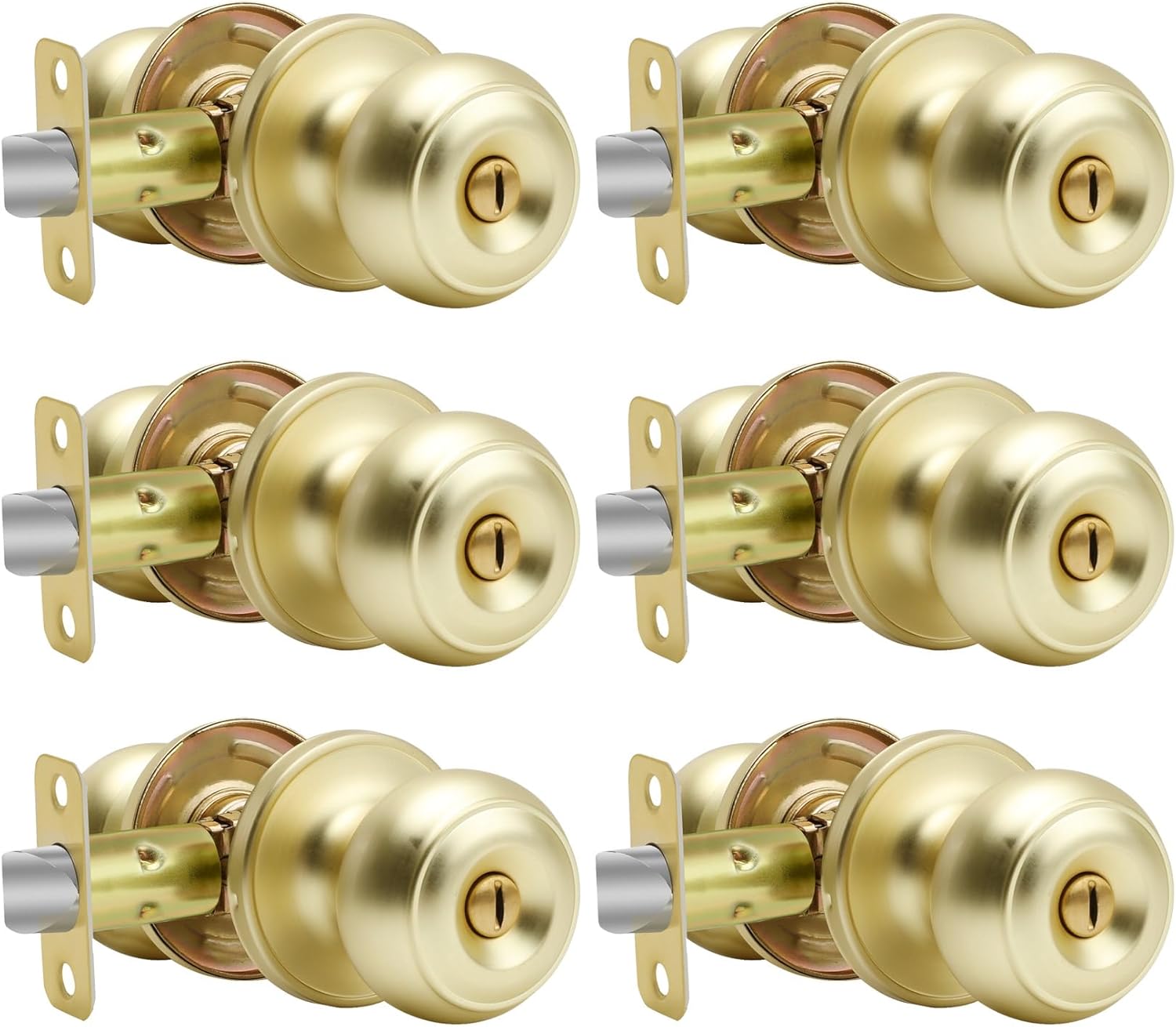 goldenwarm Gold Interior Door Knobs, Interior Door Knobs Bedroom, Brass