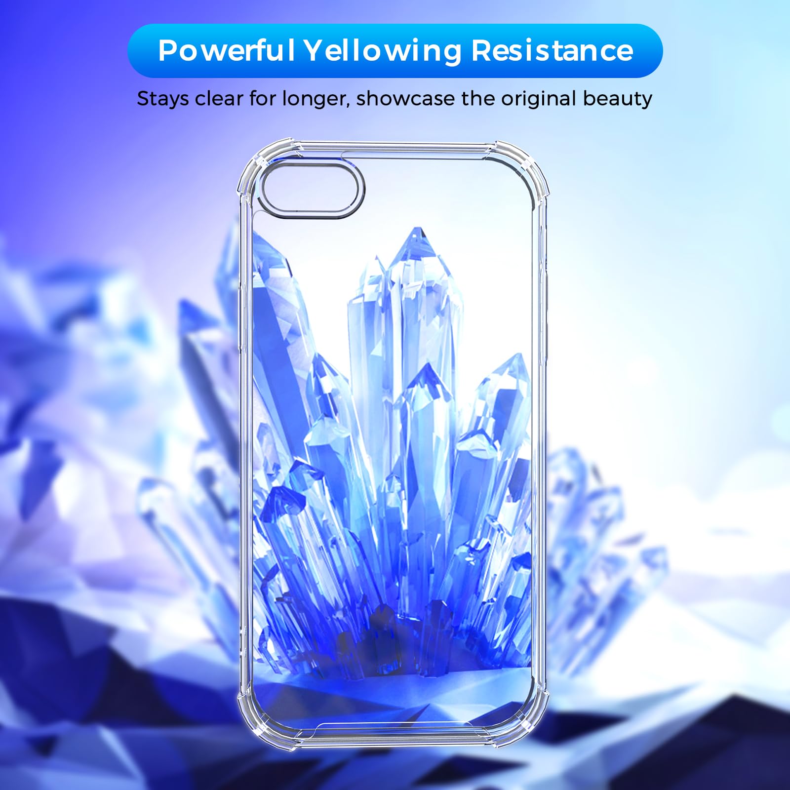 JETech Case For IPhone 6 And IPhone 6s, Non-Yellowing Shockproof Phone Bumper Cover, Anti-Scratch Clear Back (Clear