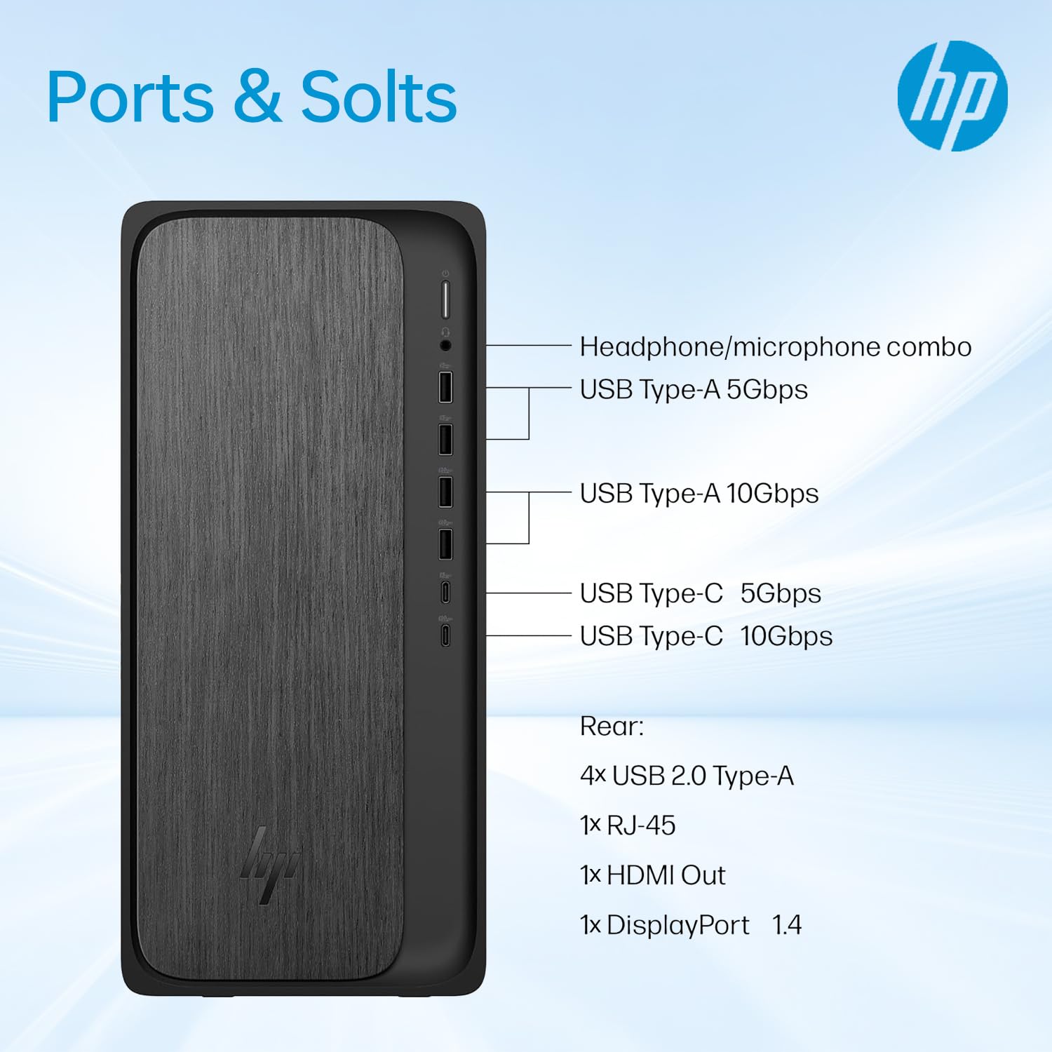 Amazon.com: HP OmniDesk M02 Tower Desktop, AMD Ryzen 7 8700G, 32GB