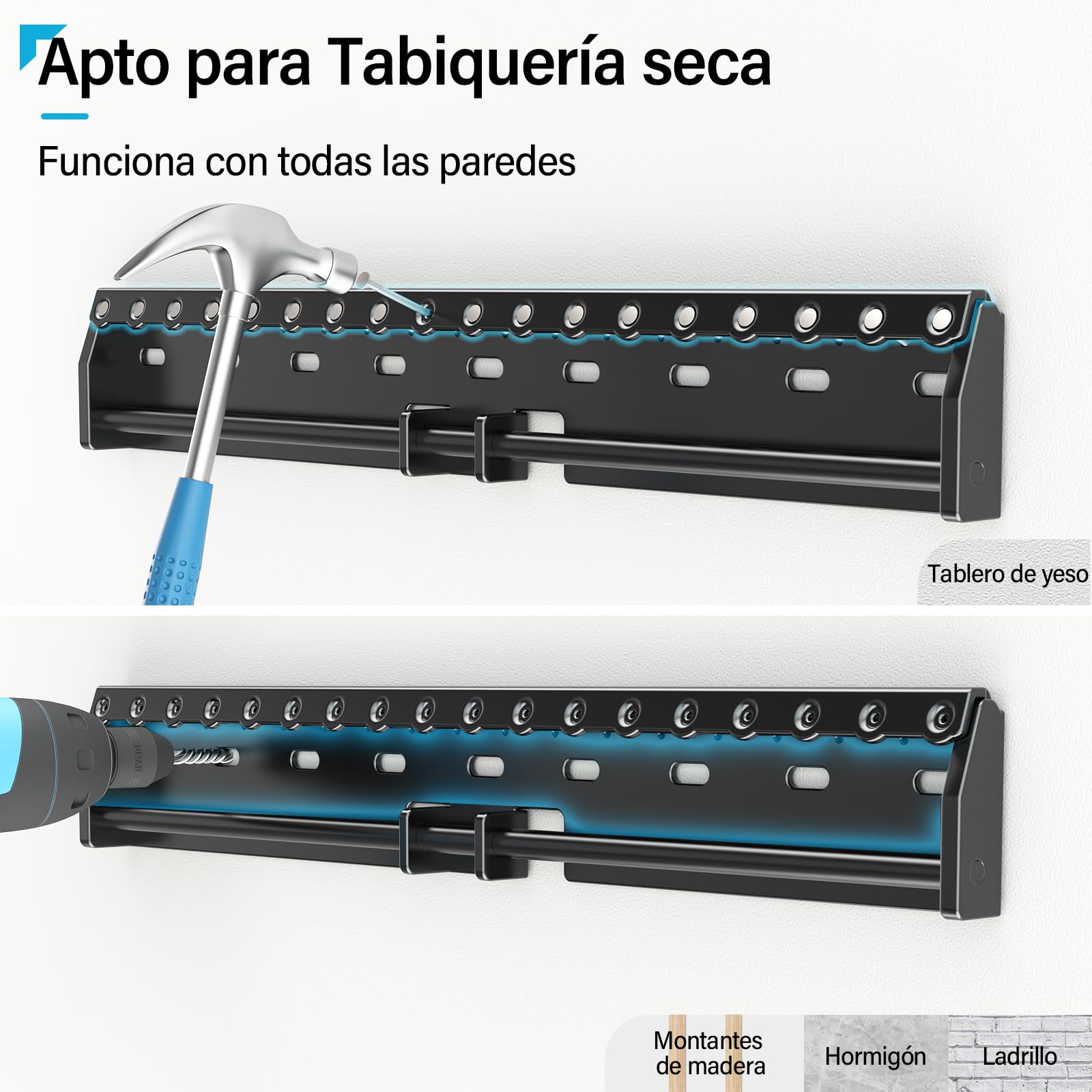 Soporte TV Pared sin Espárragos para TV de 26-65 Pulgadas hasta 70kg