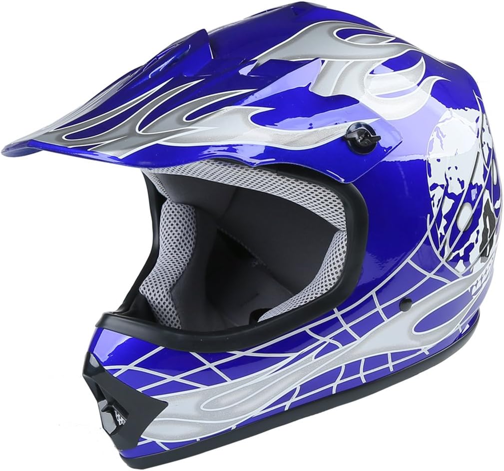 XFMT DOT Youth Kids Motocross Offroad Street Dirt Bike Helmet W/Goggles Gloves ATV Mx Skull Helmet