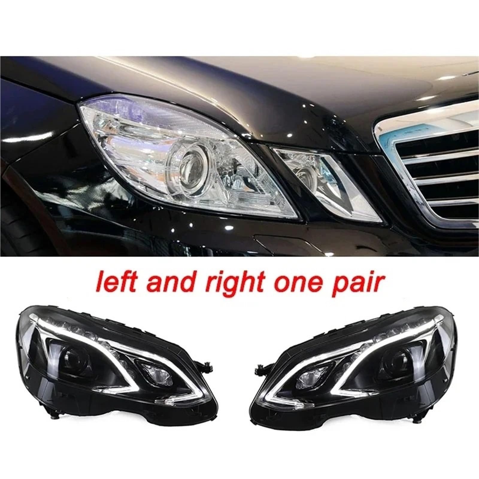 Faro Anteriore per Classe E W212 2010-2013, proiettore, Luce Diurna, Accessori per Auto, luci per Auto, Gruppo Ottico Anteriore (fari Laser)