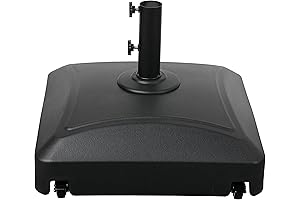 Simple Deluxe Steel Umbrella Base with Wheels