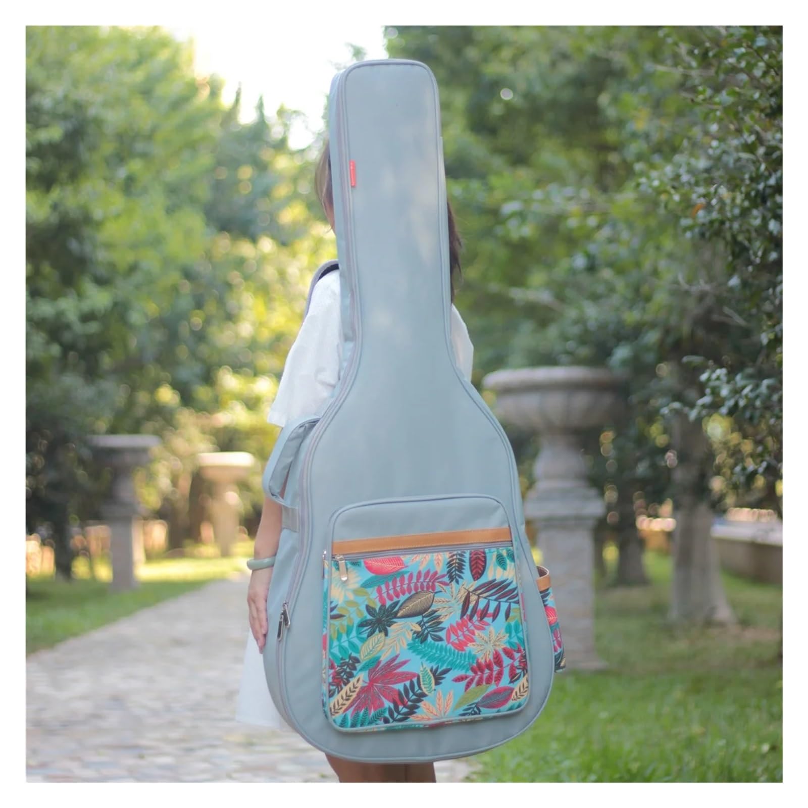 Borsa universale for chitarra acustica spessa da 40/41 pollici, zaino comodo e pratico for folk Per Chitarra