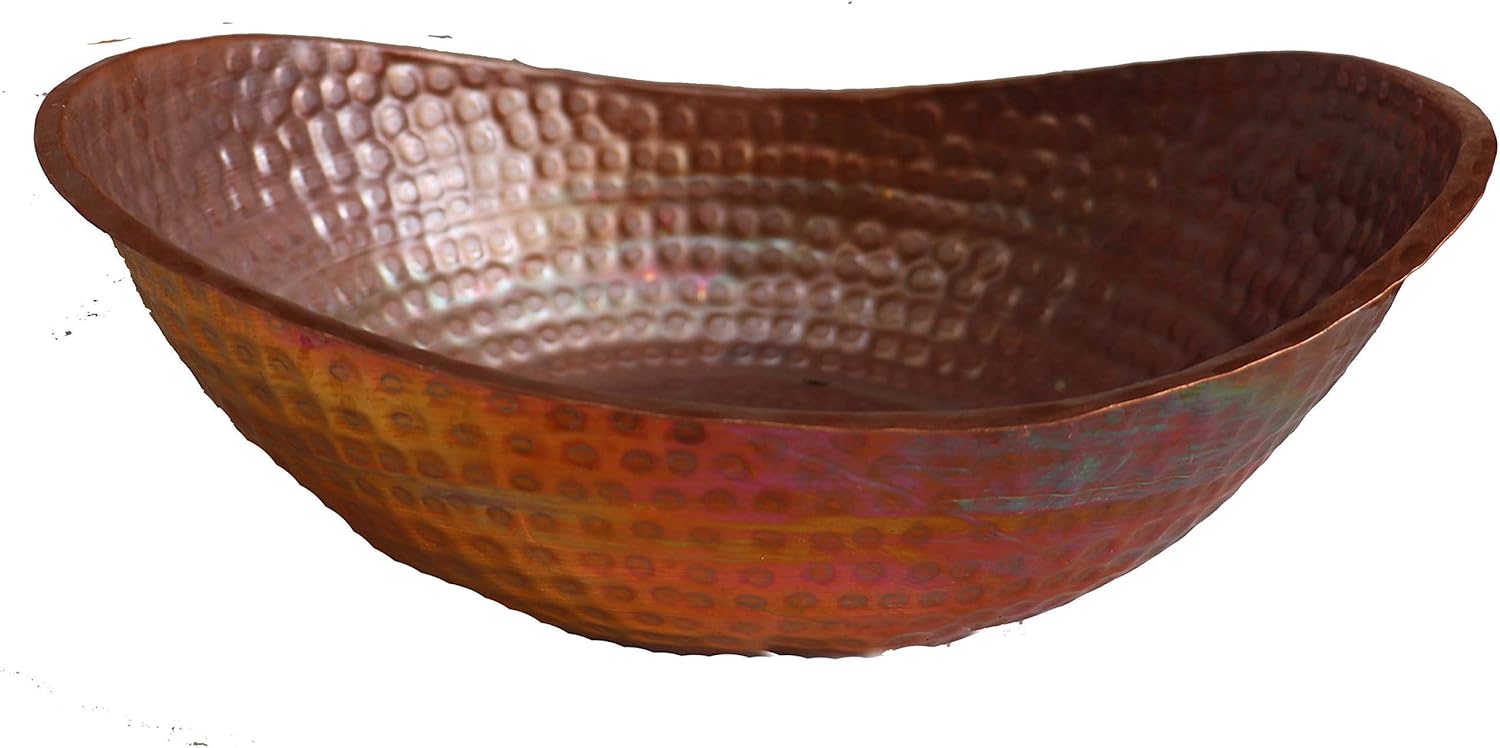Rustic Copper Bathtub Design Vessel Vanity Counter Top Bathroom Sink
