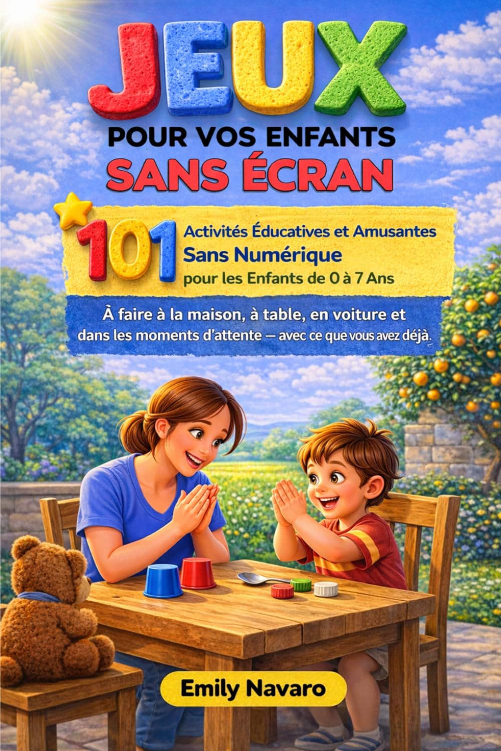 JEUX POUR VOS ENFANTS SANS ÉCRAN: 101 Activités Éducatives et Amusantes Sans Numérique pour les Enfants de 0 à 7 Ans