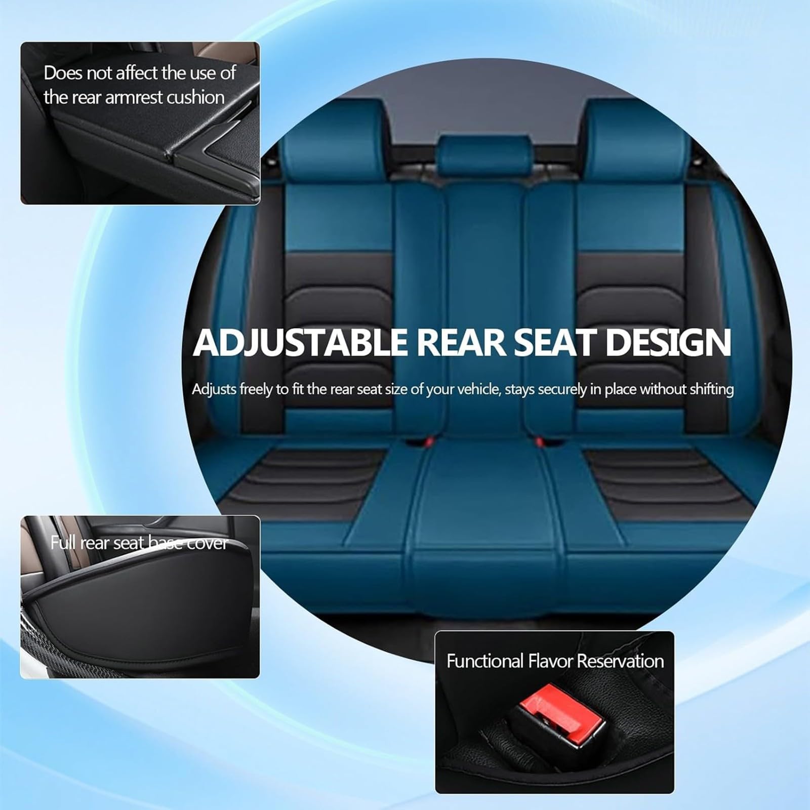 Genérico Fundas Asientos Coche para Dacia Duster SUV 2010-2025 | Conjunto De Fundas De Asiento Para 5 Plazas, Impermeables, Resistentes A Manchas Y ArañAzos