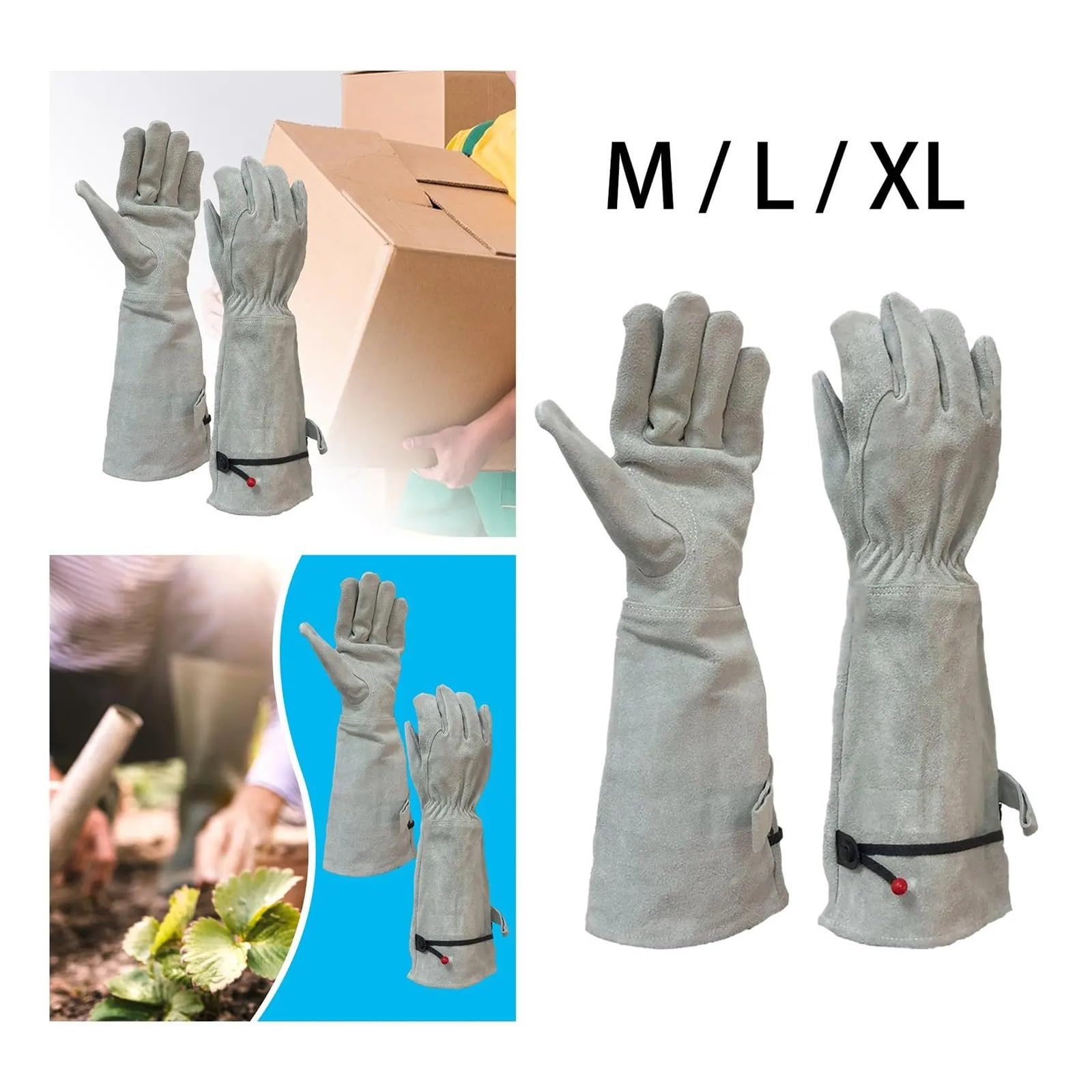 1 paire de gants d'élagage roses Pour Le Jardinage Extérieur