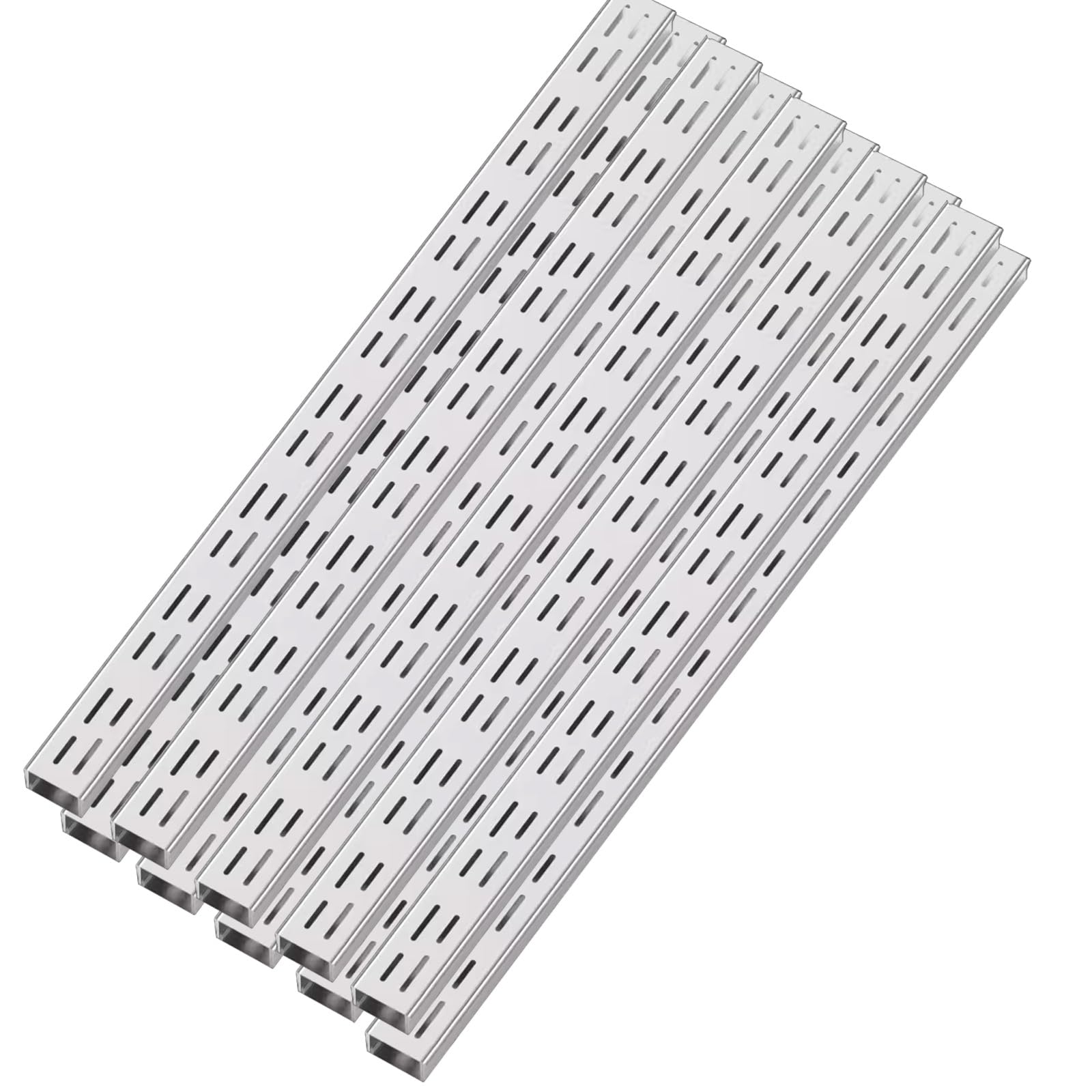 Caniveau de drainage extérieur en acier inoxydable avec grille amovible pour béton