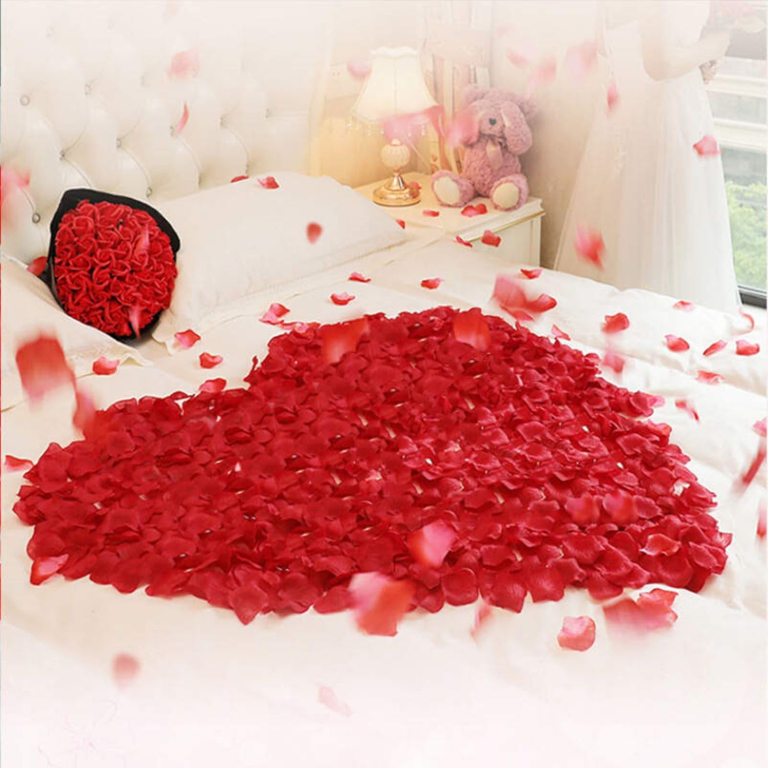 2000 Petali Di Rosa Artificiali Rossi – Per San Valentino, Matrimoni, Compleanni, Decorazioni Romantiche