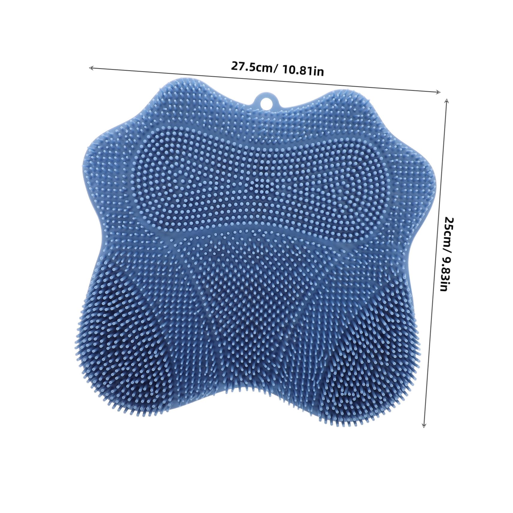 Ipetboom Back Scrubber Foot Massager Mat Non Slip Silicone Bath Wash Pad with Suction Cups Multi Functional Shower Foot Scrubber for Gentle Exfoliating and Relaxing Massage Experience