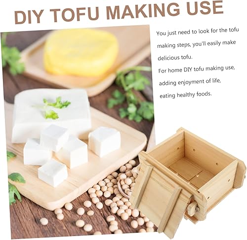 Miniatura 3 de Happyyami Y Herramienta para hacer cuajadas, molde para hacer tofu, molde de prensa de tofu de madera, sello de tofu para el hogar, fácil de usar,