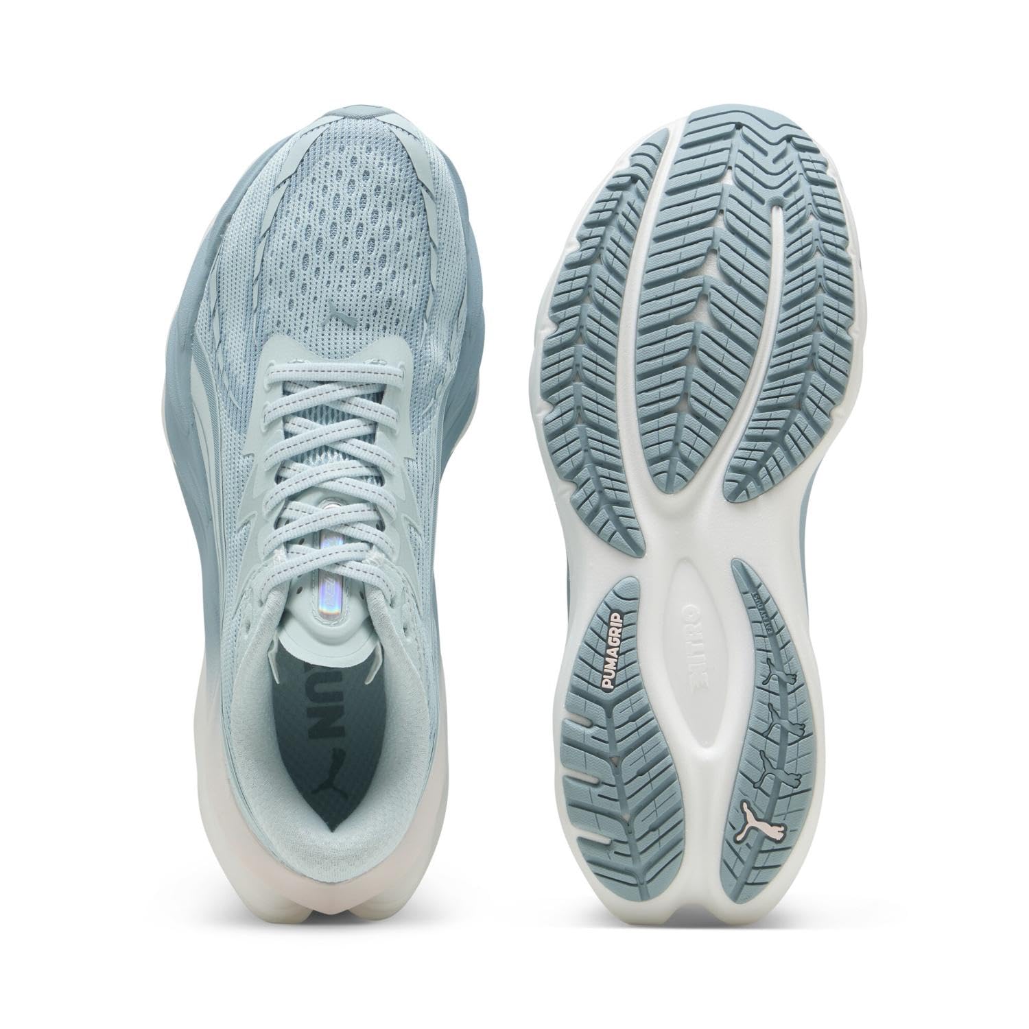 PUMA Velocity Nitro 4 Zapatillas para Correr Zapatilla Neutral Mujeres Sea Glass-Gold Moon
