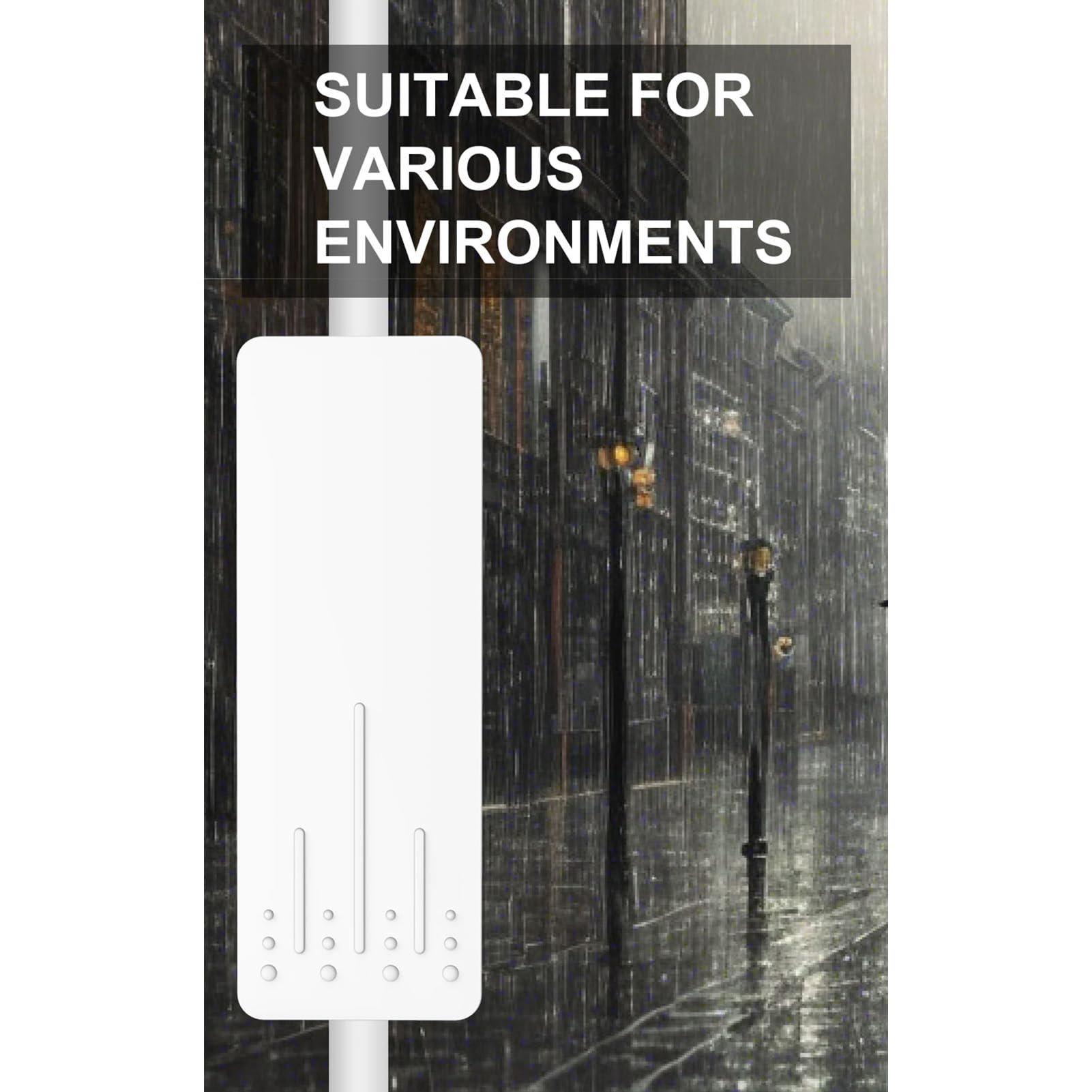 Luocute Pont sans Fil Haute Puissance 900 M, Pont WiFi de Transmission Longue Portée 5,8 GHz 5 Km avec 2 Ports Ethernet Gigabit, pour Les Sites de Construction de Fermes à Distance (Prise UE)